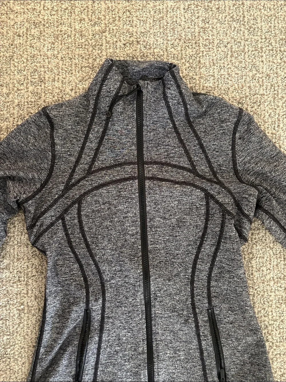 Lululemon Women's Gray Full-Zip Athletic Jacket